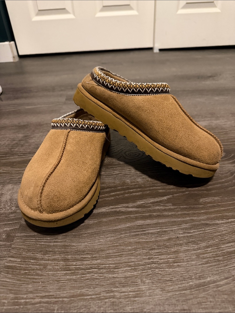 UGG Chestnut Suede Moccasin Slippers